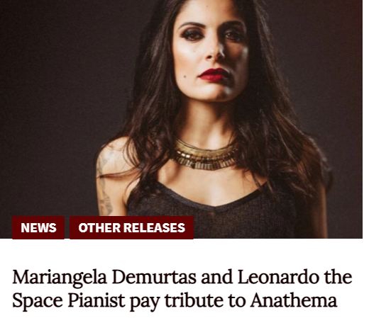 Pressclip by Metal Goddesses about the tribute to Anathema by Leonardo the Space Pianist and Mariangela Demurtas