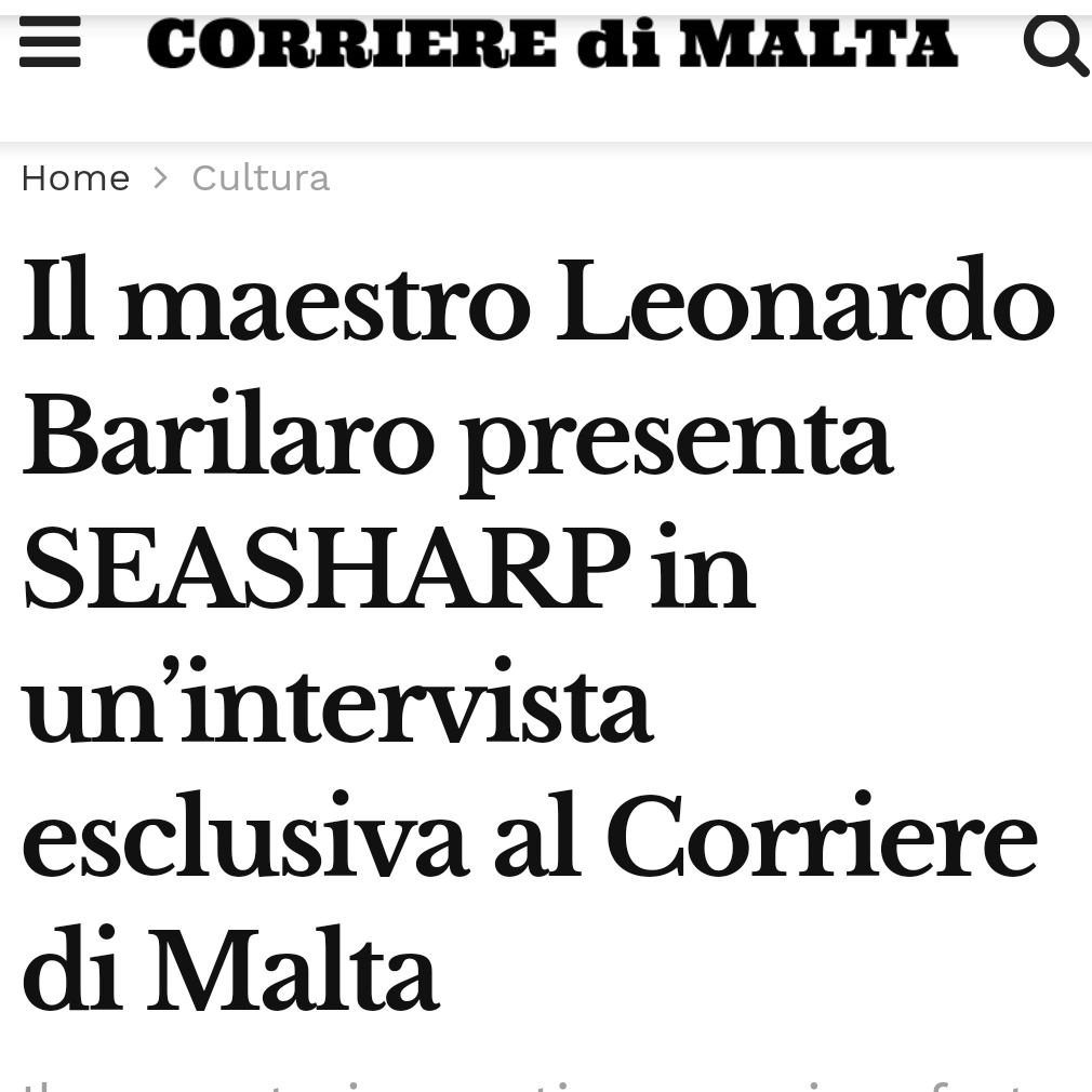 SeaSharp Premiere concert on Corriere di Malta